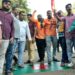 Hindu organization set fire to the Bangladesh national flag