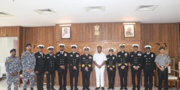 Indian Coast guard officers called on the Hon’ble Governor Tripura