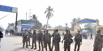 Tight security measures have been deployed at border