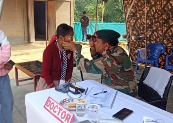 ASSAM RIFLES CONDUCTS MEDICAL CAMP AT FATIKCHERA HAMARI ENGLISH SCHOOL, PROMOTING HEALTH AND WELL-BEING