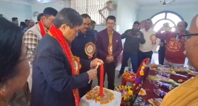 Leader of Opposition Jitendra Choudhury attends blood donation camp