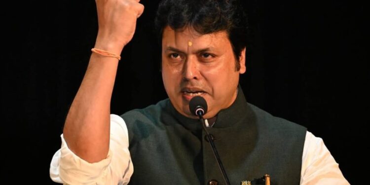 MP Biplab Kumar Deb criticizes Communist Party