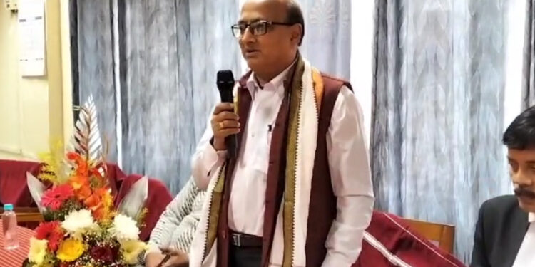 Tripura High Court Bar Association  organizes felicitation programme for  Advocate General Shaktimoy Chakraborty