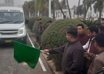 Tripura Tourism Department officially launched a 16-seat, state-of-the-art Urbania bus