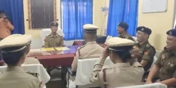 Students undertook a unique responsibility by performing duties at Khowai Police Station