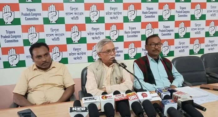Tripura Congress declares movement to address the pressing issues faced by farmers and workers