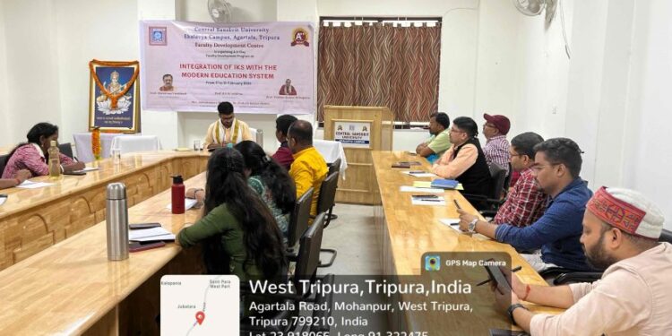 Central Sanskrit University’s Ekalavya Campus hosted a seven-day workshop