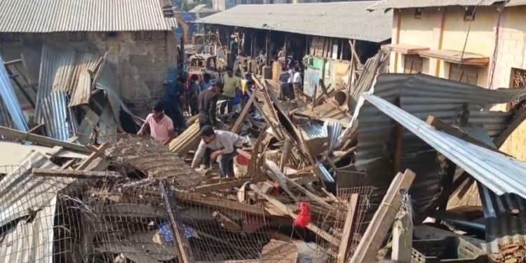 Agartala Municipal Corporation Conducts Eviction Drive