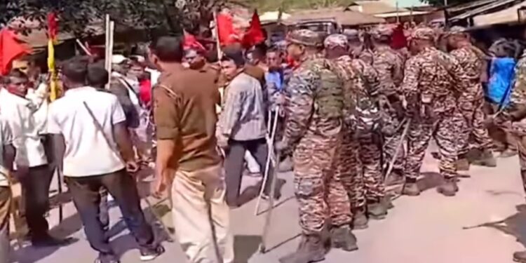 Tense situation after Political clashes in Ambassa