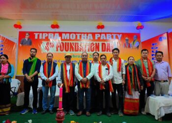 Tipra Motha observes foundation day