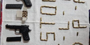 police recover four pistols (.32mm) – Russian, US, and Indian-made, 150 bullets (.32mm) and five magazines