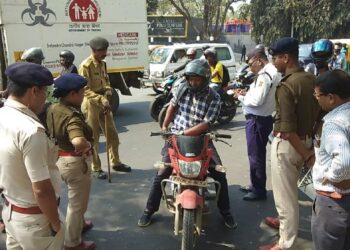 Traffic Police and West Tripura district police jointly conducts series of raid