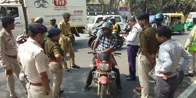 Traffic Police and West Tripura district police jointly conducts series of raid