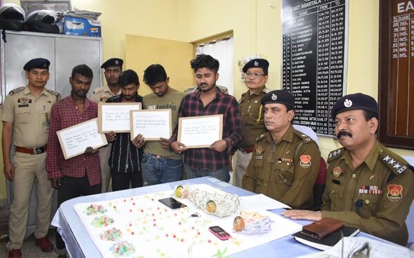 East Agartala Police detains four drug dealers