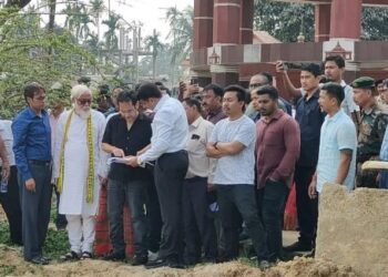 Tipra Motha chief Pradyot Kishore Debbarman raise concerns during a visit Chaturdash Devta Temple