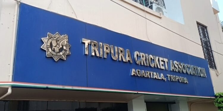 Congress MLA Sudip Roy Barman raises alleged corrupt practice in constructing cricket stadium at Narsingarh in Assembly on Monday.