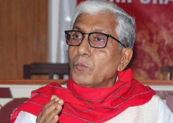 The CPI(M) Gomati District Committee organizes blood donation camp