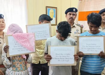 East Agartala Police recovred stolen gold jewellery worth over Rs 50 lakh