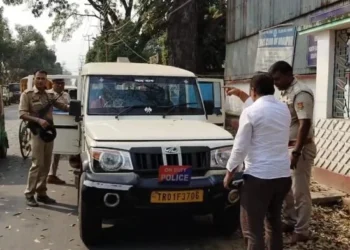 District Congress President alleged attack under police security