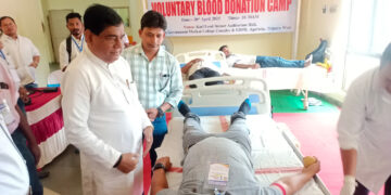 Voluntary Blood Donation Camp Organized at Agartala GB Hospital Auditorium