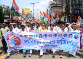 Tripura Pradesh Congress organizes ‘Samvidhan Bachao’