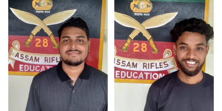 TRAINING BY ASSAM RIFLES LEADS TO SUCCESSFUL SELECTION OF TWO CANDIDATES IN TRIPURA POLICE