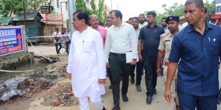 AMC Mayor inpected IGM Chowmuhani and Orient Chowmuhani