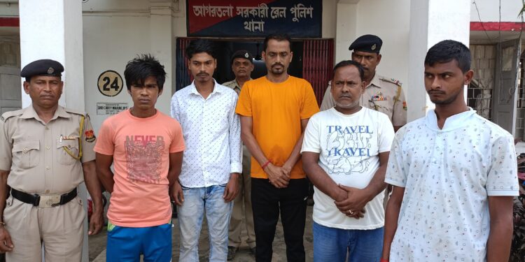 Five Human Traffickers Arrested by Agartala GRP Police in Early Morning Operation