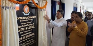 Chief Minister Dr. Manik Saha  inaugurates six newly constructed two-storied school buildings