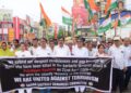 Congress party organizes silent march to protest a recent militant attack in Pahalgam