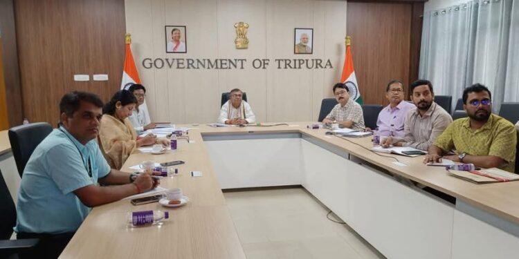 Tripura Minister Ratan Lal Nath Attends Virtual Meet on ‘Viksit Krishi Sankalp Abhiyan’