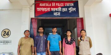 Three persons, including a Bangladeshi woman infiltrator detain