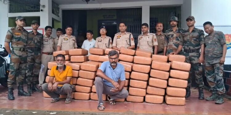 Churaibari Police Seize Cannabis Worth Nearly ₹4 Crore During Routine Check