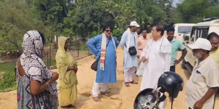 Congress MLA Flags Poor Quality Manu River Embankment Work in Kailashahar