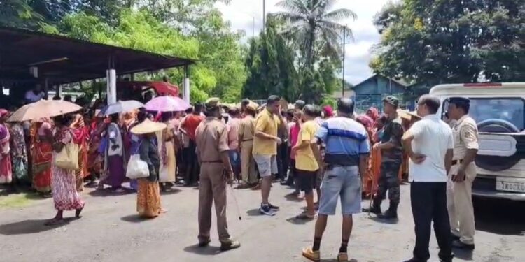Tea Garden Workers Protest in Tripura’s Golakpur Over Wages, Jobs, and Basic Rights