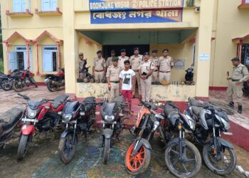 Bodhjungnagar Police Recover 8 Stolen Motorcycles, Arrest One