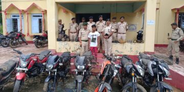 Bodhjungnagar Police Recover 8 Stolen Motorcycles, Arrest One