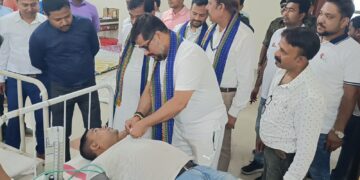 Minister Sushanta Chowdhury Inaugurates Mega Blood Donation Camp in Agartala