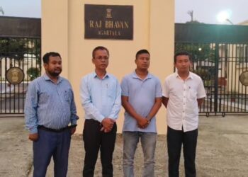 Tipra Motha MLA Meets Governor, Demands Action on Illegal Migrants