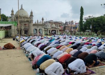 Thousands Gather at Gedu Mia Mosque in Agartala to Celebrate Eid-ul-Zuha