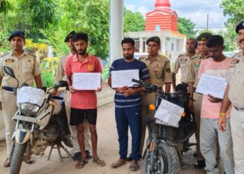 NCC Police Bust Inter-District Bike Theft Racket, Three Arrested and Stolen Royal Enfield Recovered