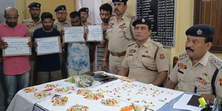 Tripura Police Bust Major Drug Racket in Agartala, Four Arrested with Brown Sugar