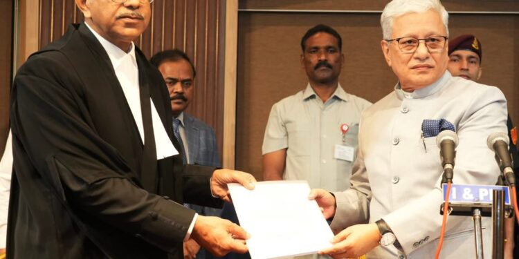 Justice Aparesh Kumar Singh Takes Oath as Chief Justice of Telangana HC