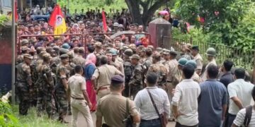 Tensions Flare in BJP–Tipra Motha Alliance as Supporters Gherao Police Station Over Arrest