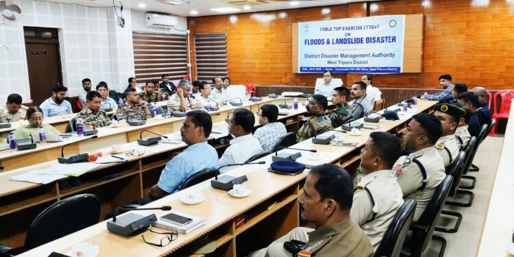 Tripura Holds Statewide Flood, Landslide Mock Drill to Boost Disaster Readiness