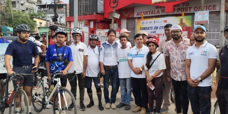 ‘Sunday On Cycle with India Post’: Agartala Rallies for Fitness and Nostalgia