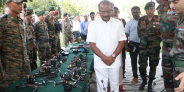 Governor Indra Sena Reddy Nallu Attends Joint Drone Demonstration by Indian Army and Assam Rifles in Agartala