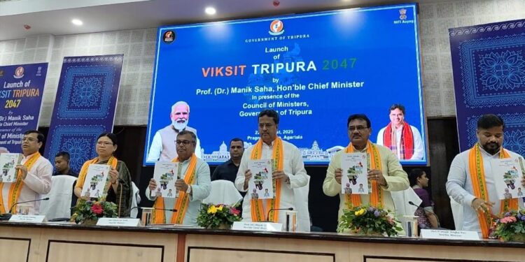 Tripura unveils ‘Vikshit Tripura 2047’ vision document with focus on self-reliance and inclusive growth