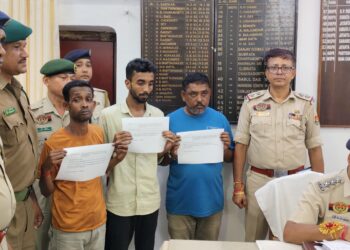 Three Held with Brown Sugar, Cannabis in West Agartala Battala Raid