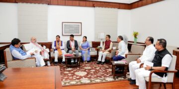 Tripura BJP Janajati Morcha Leaders Meet Amit Shah, Piyush Goyal Ahead of Key TTAADC Polls